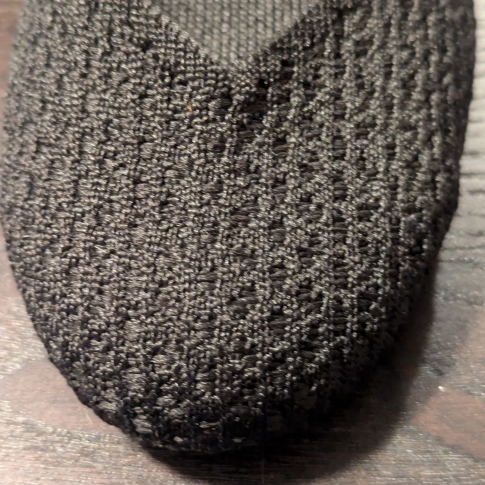 Rothy's 7.5 Women's Black Waffle Weave Flats, The Flat - Picture 9 of 13